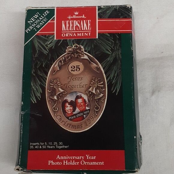 Bundle of 2 Hallmark Keepsake anniversary ornaments. - Picture 10 of 13